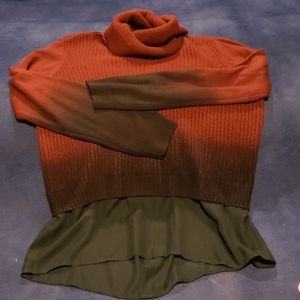 EUC: Burgundy & black sweater